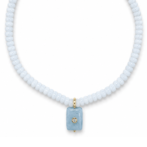 Sky Jasper Gaia Necklace - COLLARES - Malandra Jewelry - TC2604