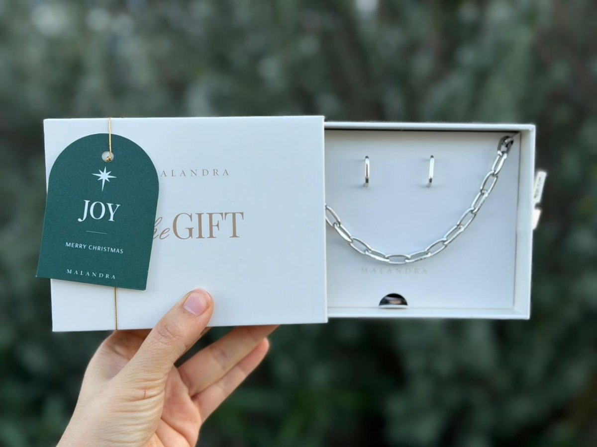 SLEEK SILVER LINK GIFT SET - SETS DE REGALO - Malandra Jewelry - SET191 TC1310/TA2156