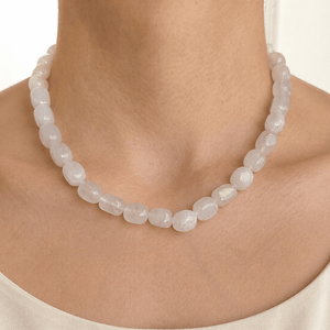Snow Agate Terra Necklace - COLLARES - Malandra Jewelry - TC2626