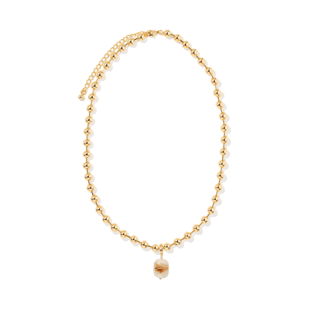 SOFT MORGANITE BEADED NECKLACE - COLLARES - Malandra Jewelry - TC2303 / EYHC13