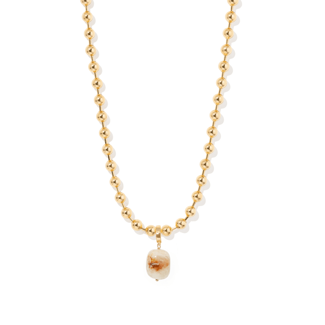 SOFT MORGANITE BEADED NECKLACE - COLLARES - Malandra Jewelry - TC2303 / EYHC13