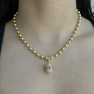 SOFT MORGANITE BEADED NECKLACE - COLLARES - Malandra Jewelry - TC2303 / EYHC13
