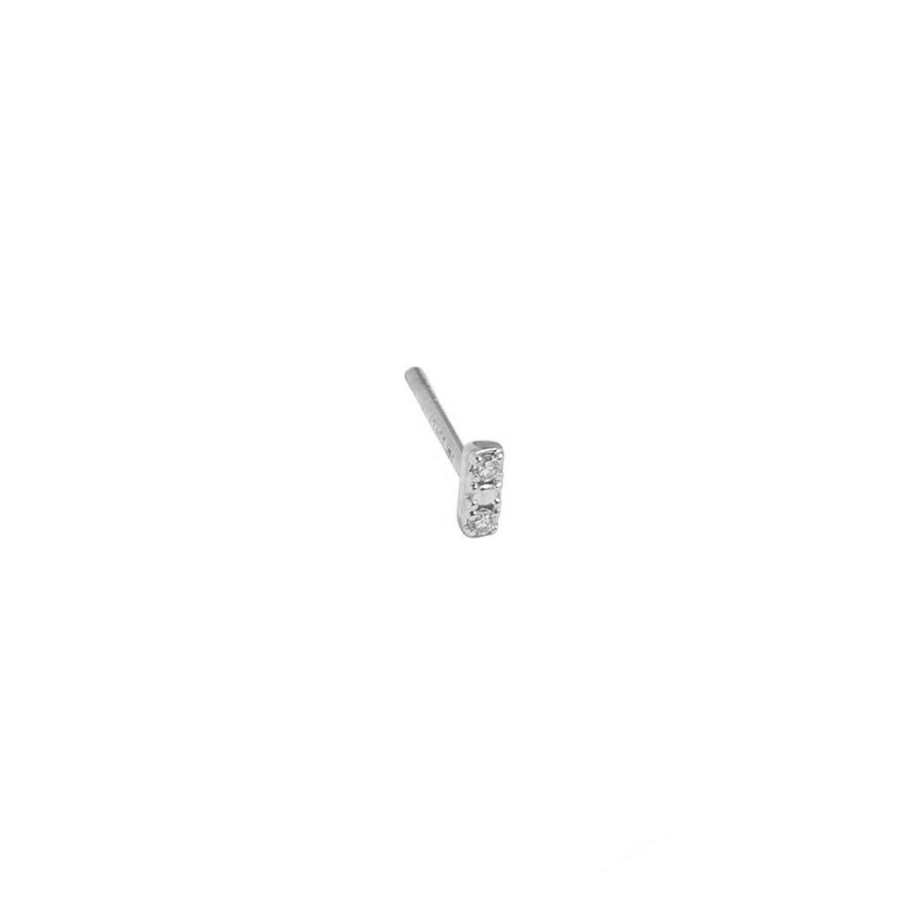 SPARK BAR DIAMOND PIERCING - ARETES - Malandra Jewelry - SNA19 - DER - 4164 - 2