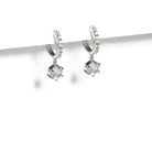 SPARK CHARM SILVER HUGGIES - ARETES - Malandra Jewelry - AA1303-ASUB99955