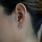 SPARK MINI CHARM SILVER HUGGIES - ARETES - Malandra Jewelry - AA1304-ASUB99955