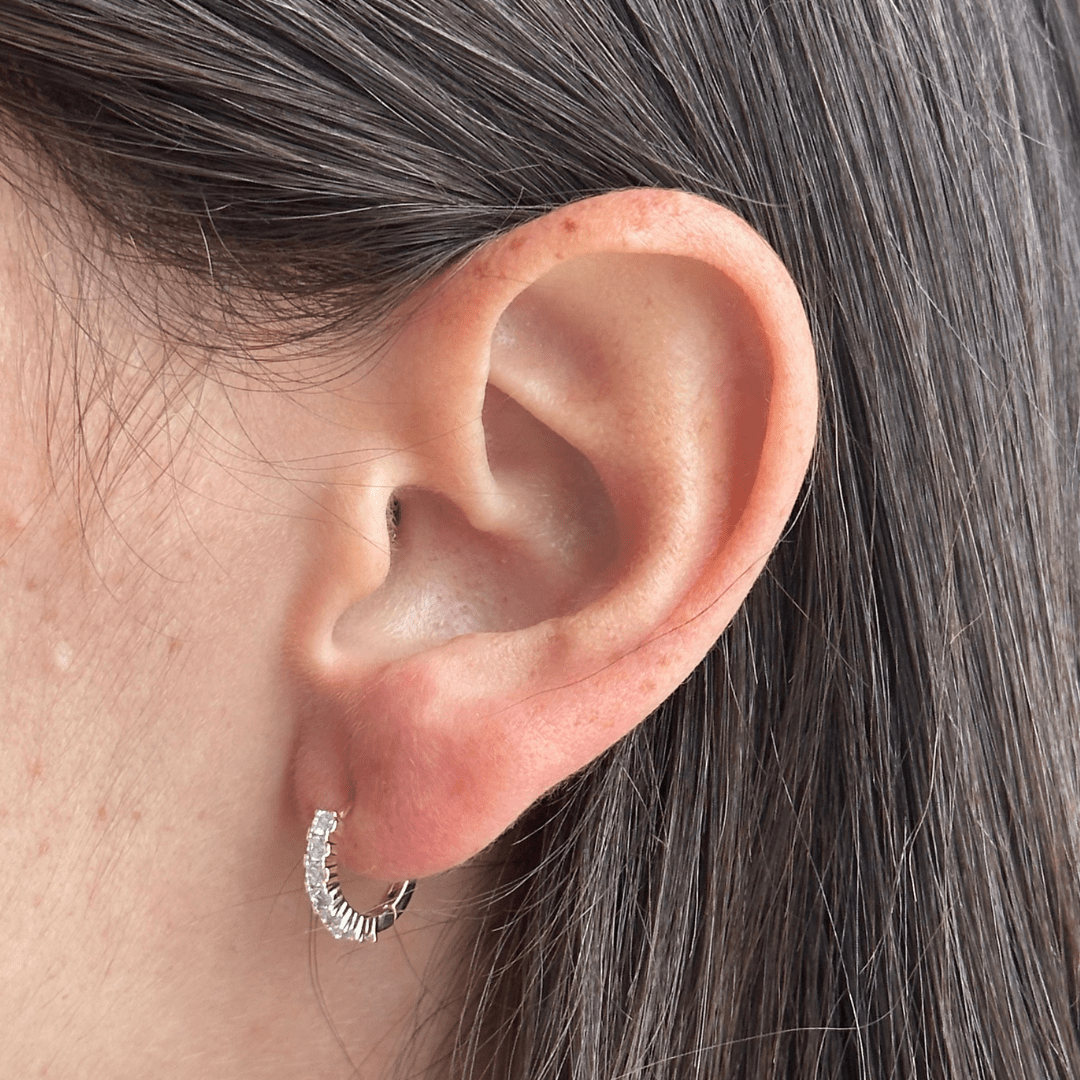 SPARK MINI GOLD HOOPS - ARETES - Malandra Jewelry - ZWA18 - QX01317