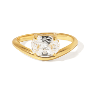 Spark Oval Wrap Ring - ANILLOS - Malandra Jewelry - LGR25.6-R-F0148A
