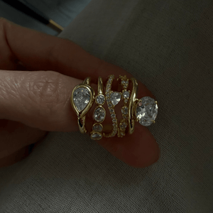 Spark Oval Wrap Ring - ANILLOS - Malandra Jewelry - LGR25.6-R-F0148A