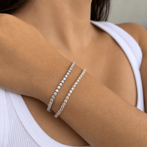 SPARK SILVER TENNIS BRACELET - PULSERAS - Malandra Jewelry - LRP3.P-SMOB01-P-3-6.5