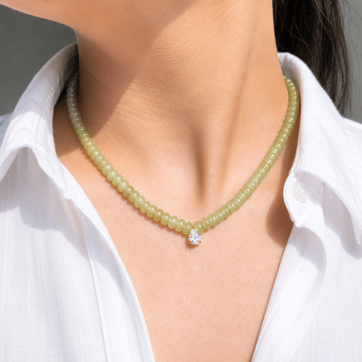 SPRING AGATE GAIA NECKLACE - COLLARES - Malandra Jewelry - LNC5