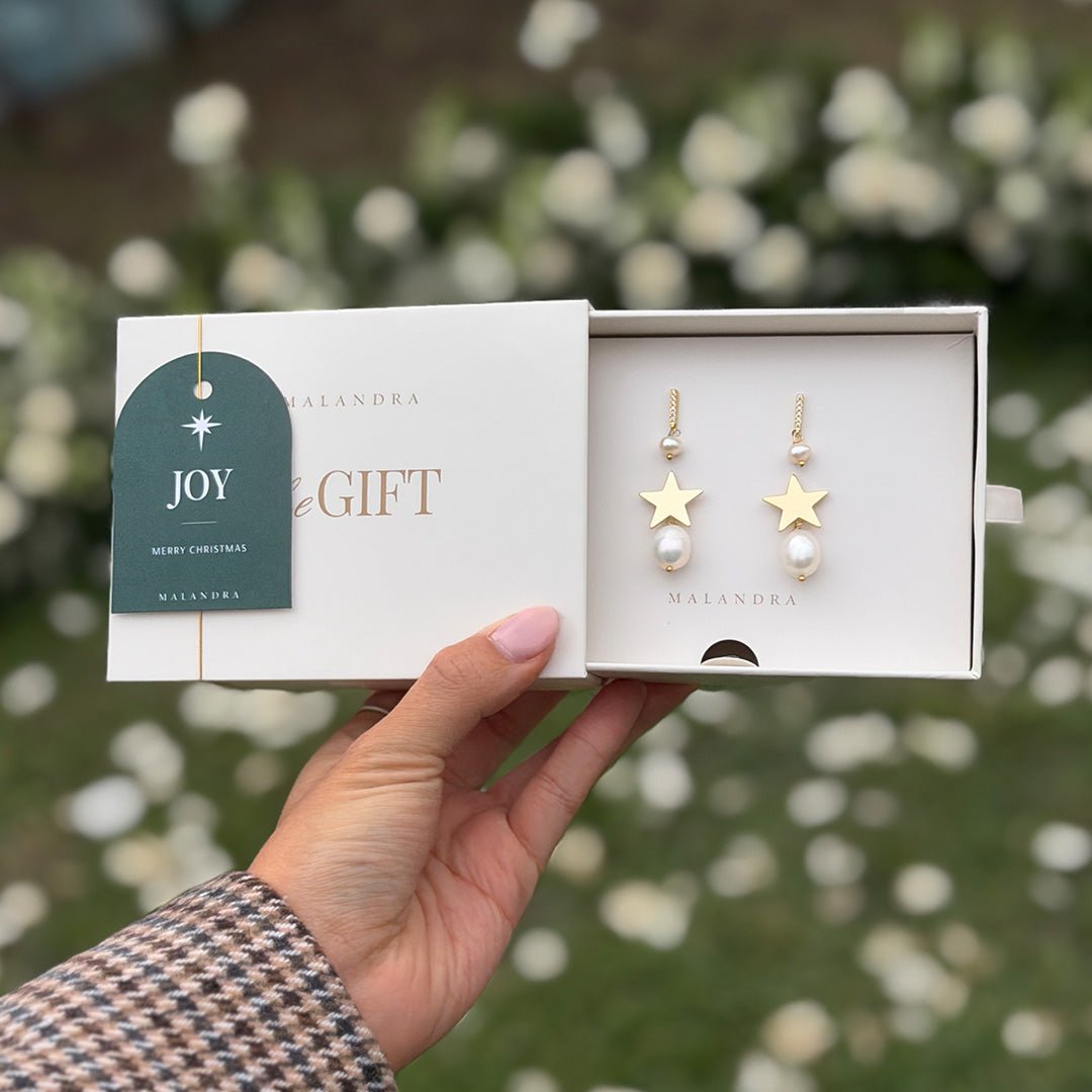 STARLIGHT PEARL GIFT SET - SETS DE REGALO - Malandra Jewelry - SET168 TA2166/TA1639