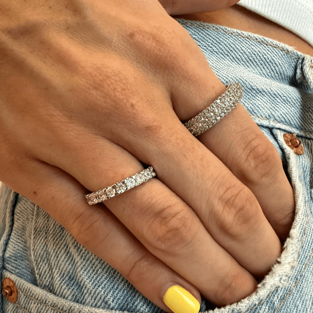 STATMENT GLIMMER SILVER RING - ANILLOS - Malandra Jewelry - EYHR4.6 - 1601256859754