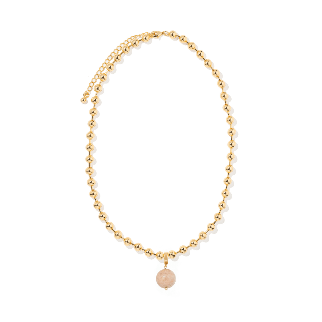 SUNSTONE BEADED NECKLACE - COLLARES - Malandra Jewelry - TC2294 / EYHC13