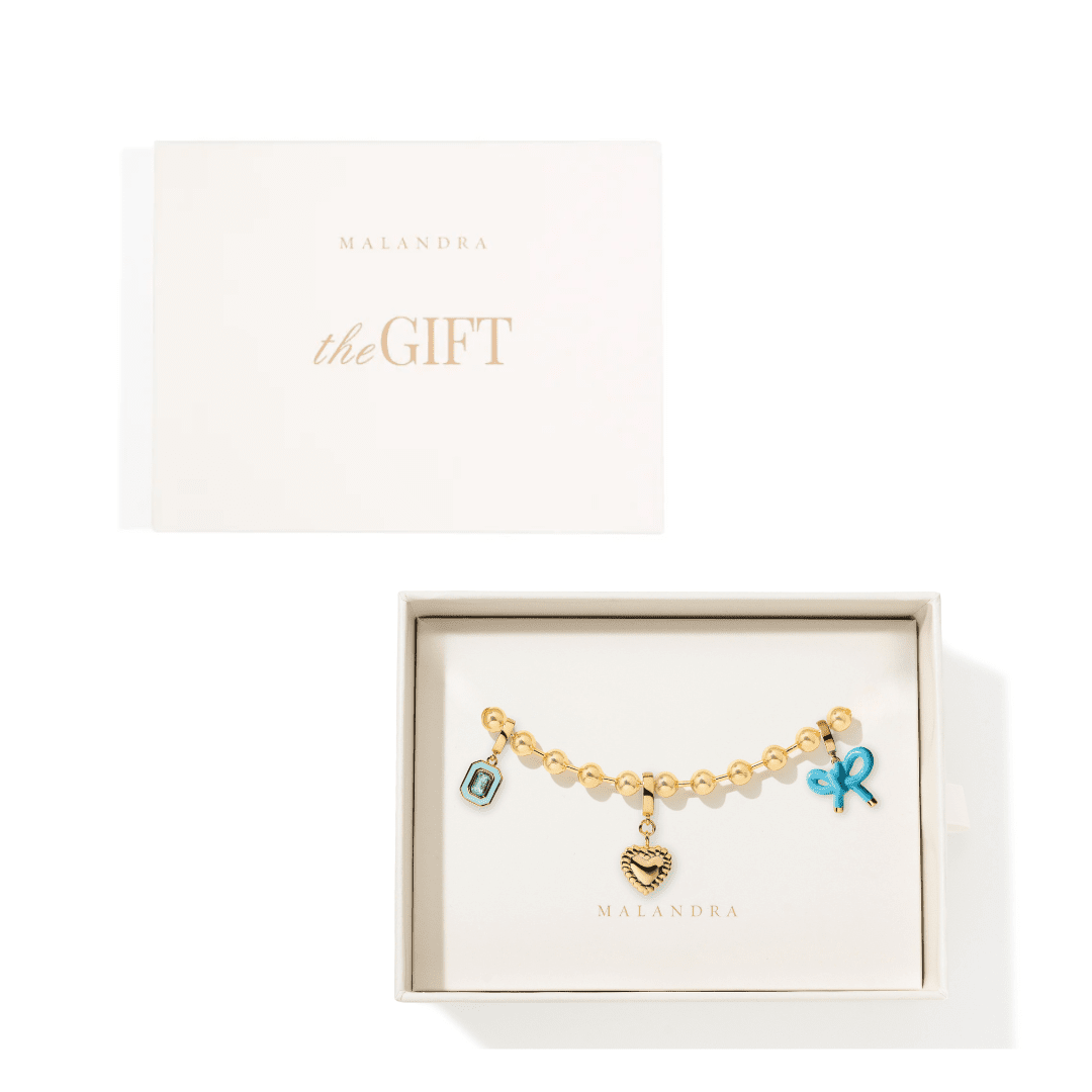 SWEET BOW CHARMS GIFT SET - SETS DE REGALO - Malandra Jewelry - SET172 EYHP14/EYHD24/EYHD34/EYHD30