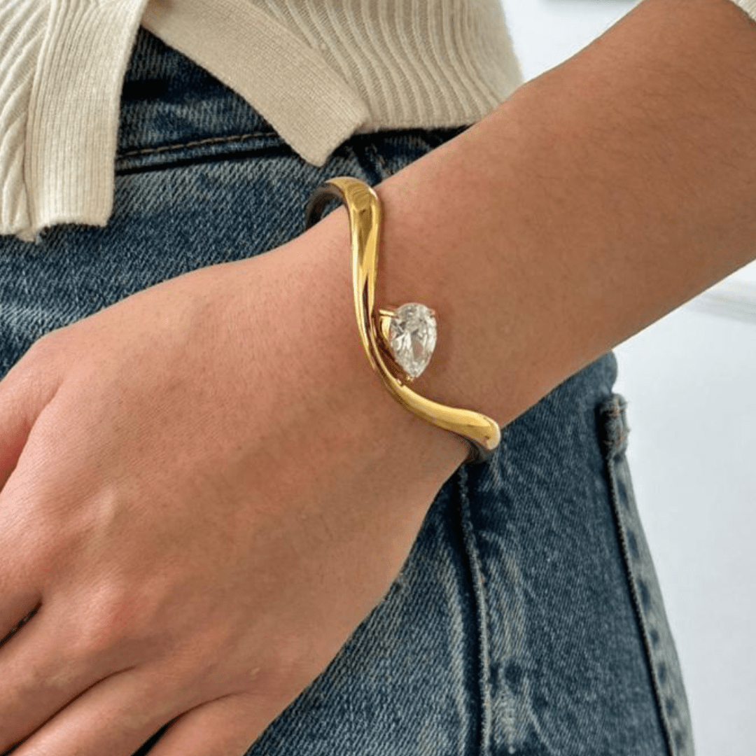 TEARDROP GLEAM BRACELET - PULSERAS - Malandra Jewelry - EUWP360-JDB0310003