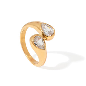 TEARDROP GLOW RING - ANILLOS - Malandra Jewelry - EUWR435-JDR2406008