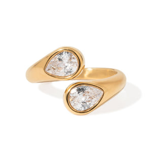 TEARDROP GLOW RING - ANILLOS - Malandra Jewelry - EUWR435-JDR2406008