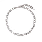 THE LINK CHUNKY SILVER NECKLACE - COLLARES - Malandra Jewelry - ICC441.P