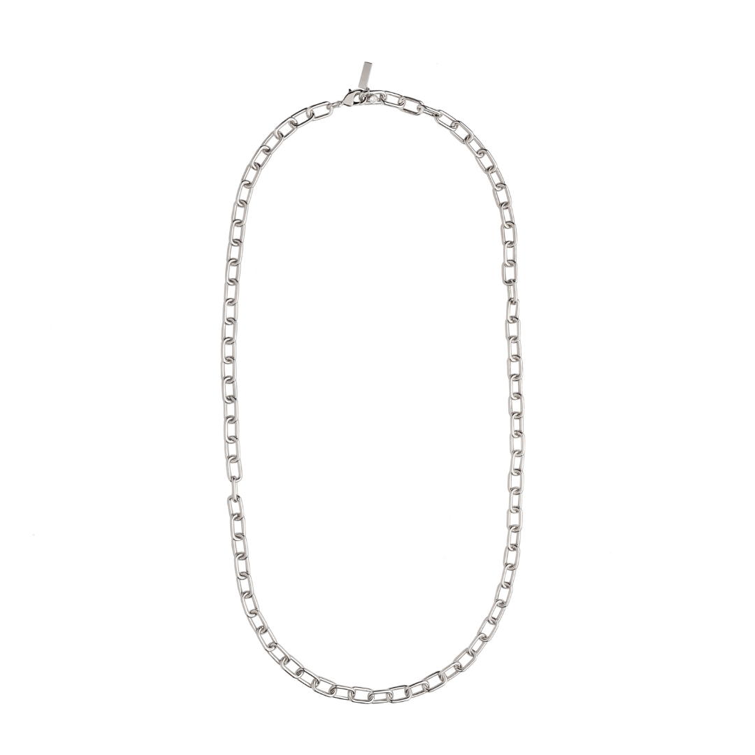 THE LINK LARGE SILVER NECKLACE - COLLARES - Malandra Jewelry - ICC413.P