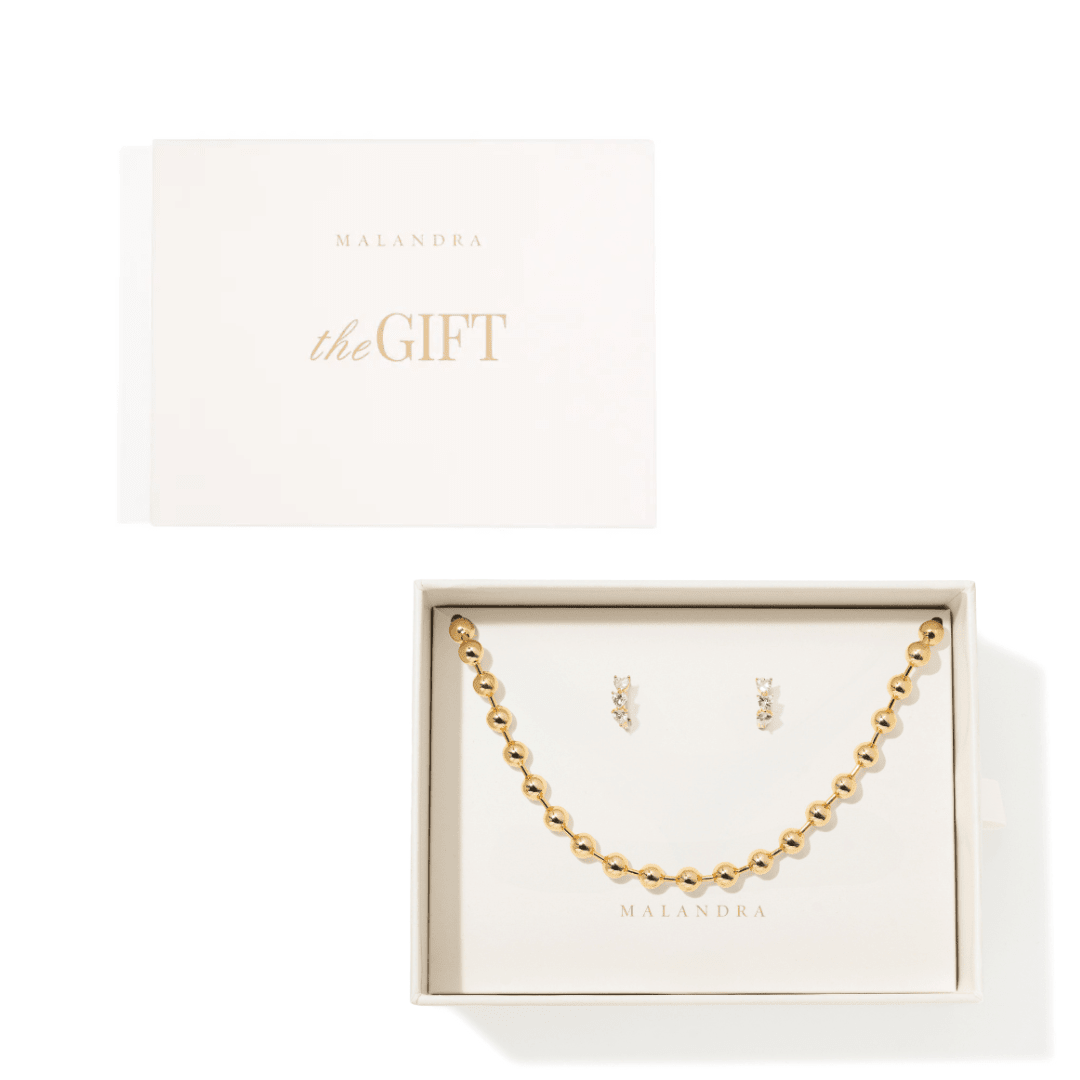 TIMELESS GOLD DOT GIFT SET - SETS DE REGALO - Malandra Jewelry - SET193/ZWA17/EYHC13