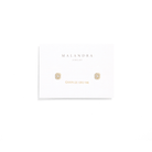 TINY CRYSTAL GLIMMER STUDS - ARETES - Malandra Jewelry - ZWA42 - QX00878Y