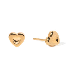 TINY LOVE STUDS - ARETES - Malandra Jewelry - VCA270-4040