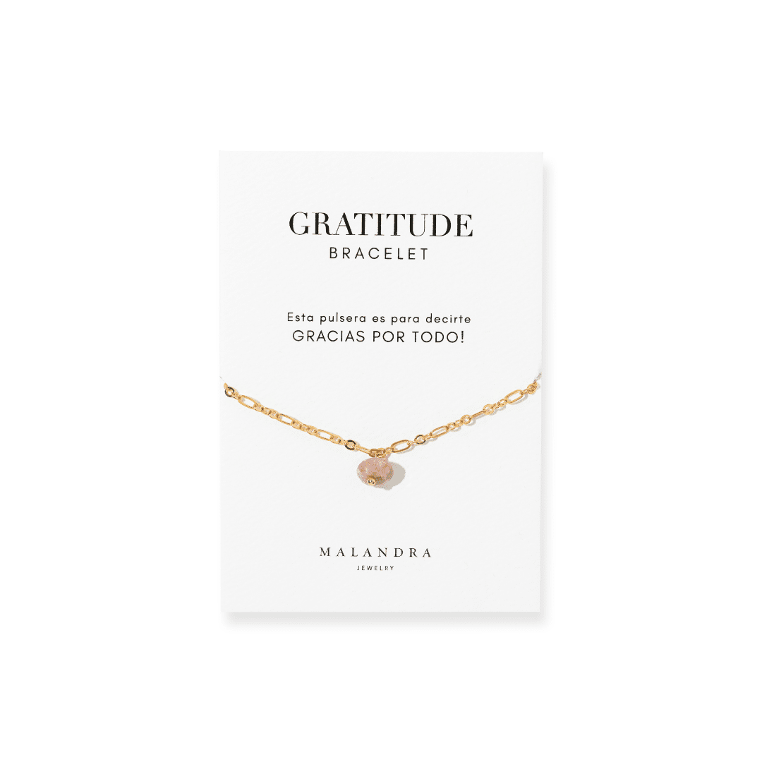 TOURMALINE DROP GRATITUDE BRACELET - PULSERAS - Malandra Jewelry - TP2210