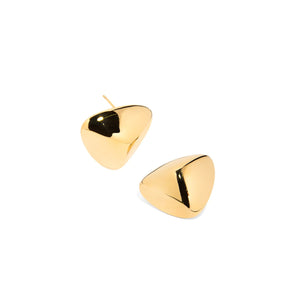 TRIANGLE STUD EARRINGS - ARETES - Malandra Jewelry - XSA88 - HTE - 8208GD