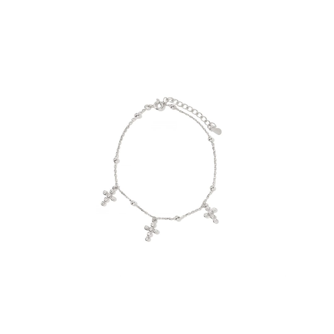 TRINITY CROSS SPARK BRACELET - PULSERAS - Malandra Jewelry - FBP509-1EPU0065-1RP-2