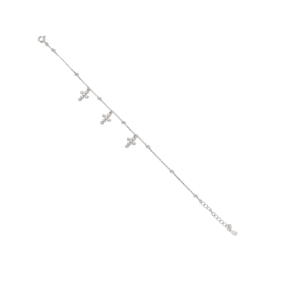 TRINITY CROSS SPARK BRACELET - PULSERAS - Malandra Jewelry - FBP509-1EPU0065-1RP-2