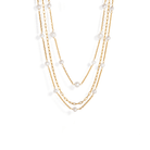 TRIPLE PEARL DREAM NECKLACE - COLLARES - Malandra Jewelry - TC1925