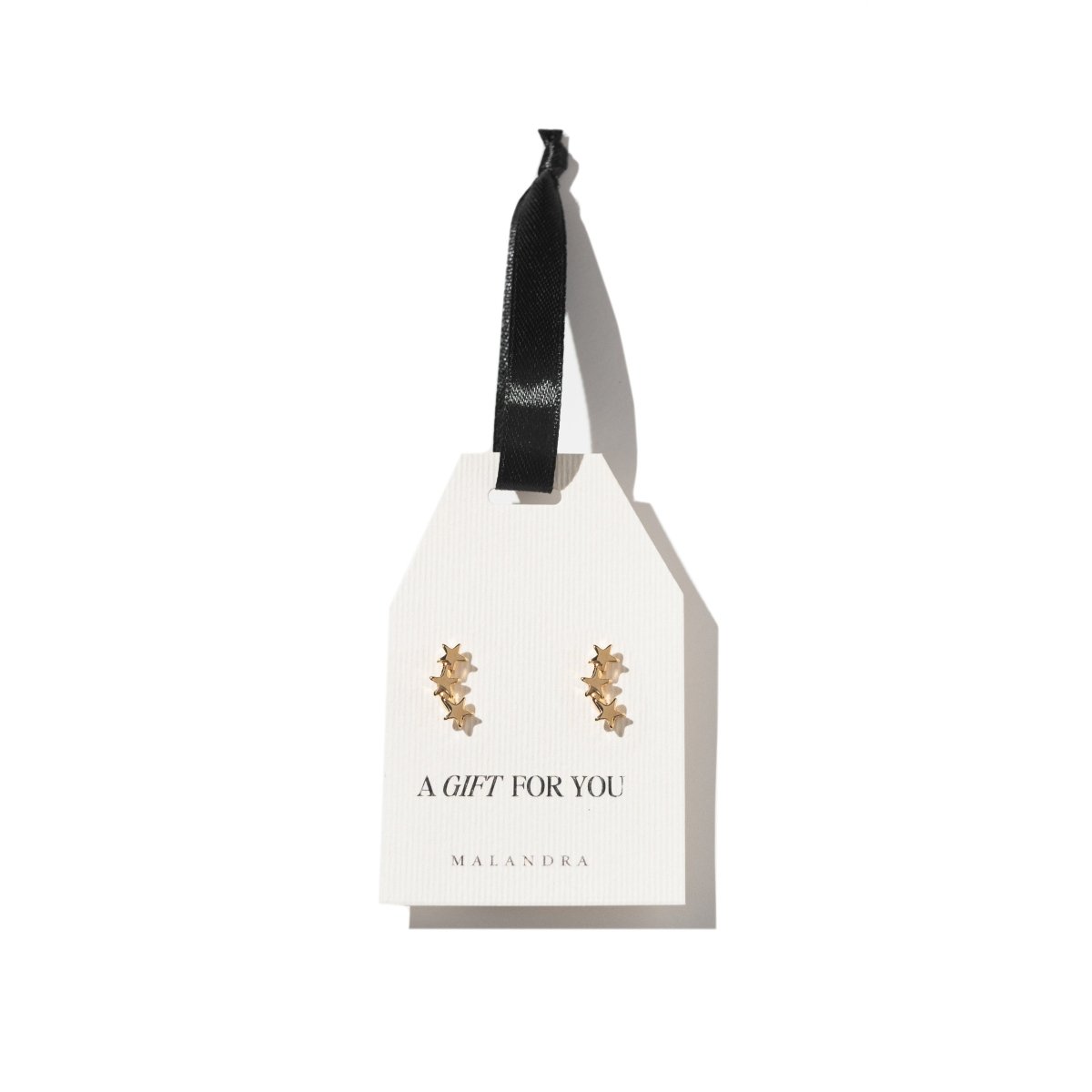 TRIPLE STAR EARRINGS - ARETES - Malandra Jewelry - VCA104 - 3925