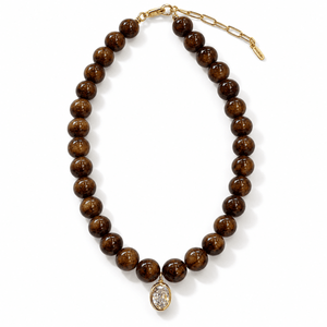 Truffle Jade Gaia Necklace - COLLARES - Malandra Jewelry - TC2726