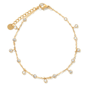 TWINKLE CIRCLE ANKLET - TOBILLERAS - Malandra Jewelry - EUWT550-JDA0203302