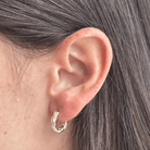 TWISTED DAZZLE HOOPS - ARETES - Malandra Jewelry - ZWA19 - QX02453