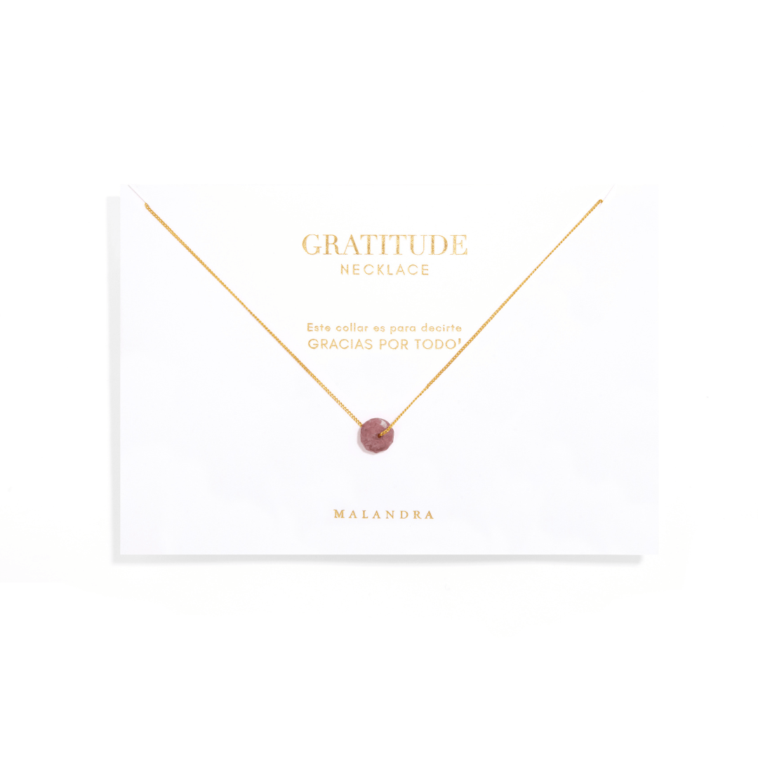 VIOLET DREAM GRATITUDE NECKLACE - COLLARES - Malandra Jewelry - TC1982