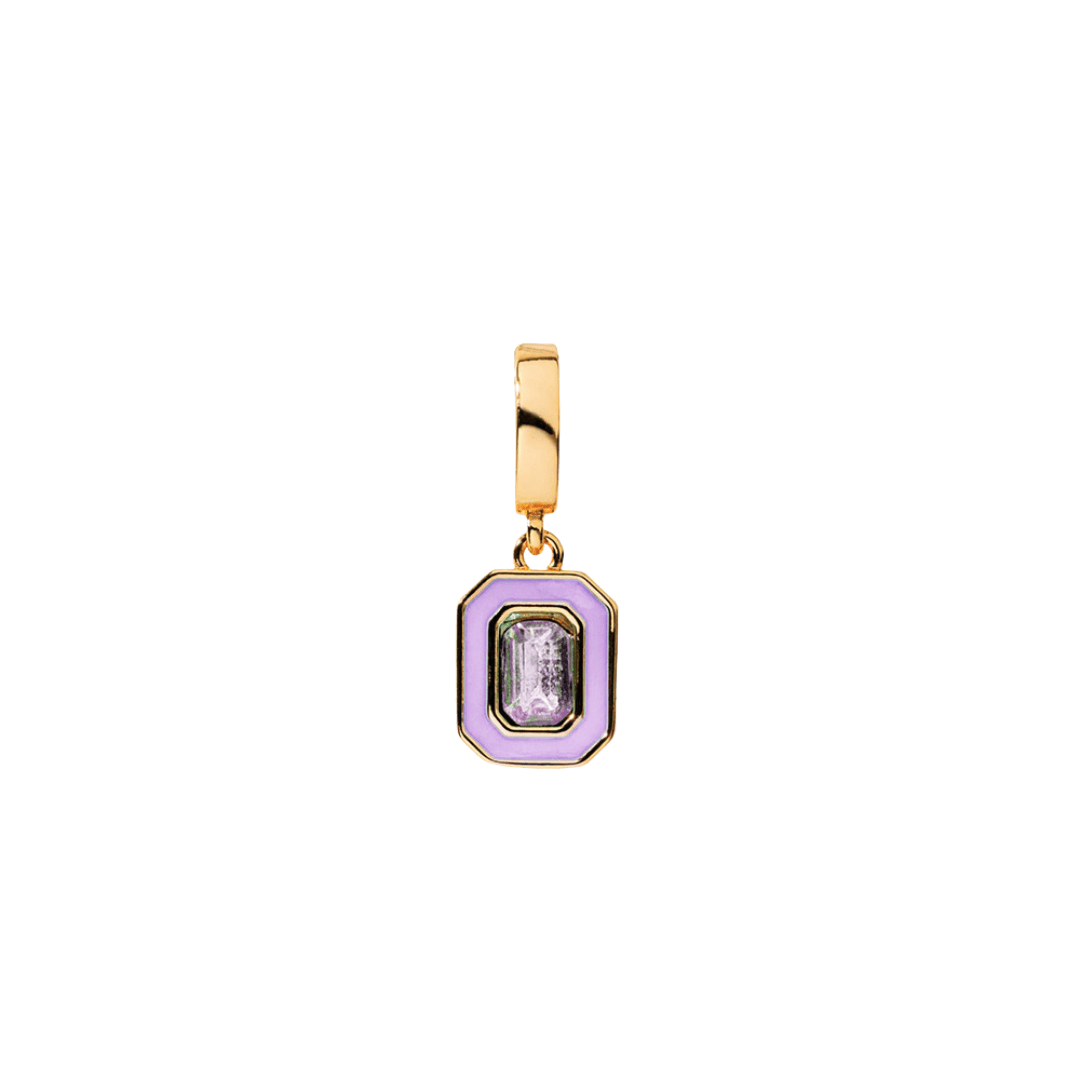 VIOLET GEM CHARM - DIJES - Malandra Jewelry - EYHD52 - HP10