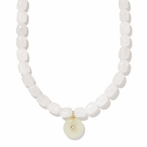 White Agate Gaia Necklace - COLLARES - Malandra Jewelry - TC2563