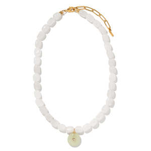 White Agate Gaia Necklace - COLLARES - Malandra Jewelry - TC2563