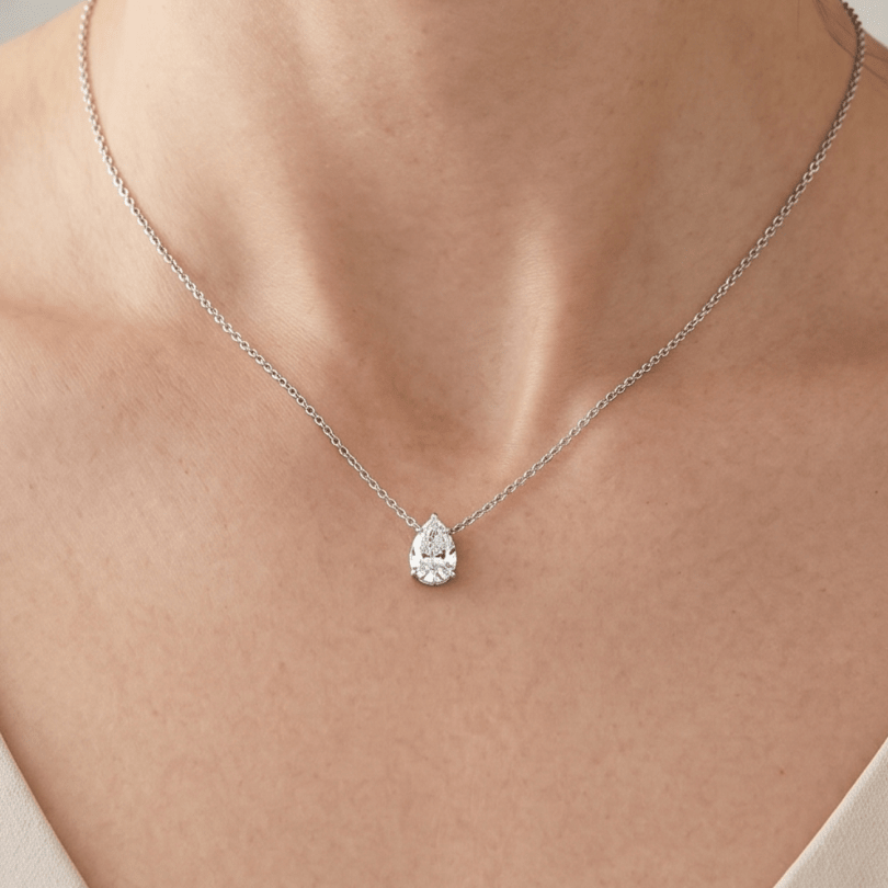 WHITE GOLD DIAMOND NECKLACE 1CT - COLLARES - Malandra Jewelry - BM500.33