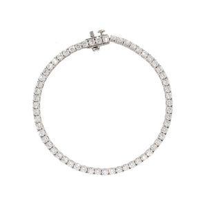 WHITE GOLD TENNIS BRACELET 2CT - PULSERAS - Malandra Jewelry - BM500.1