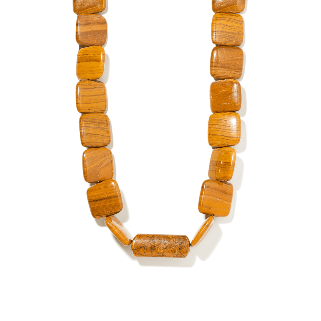 WOOD JASPER TERRA NECKLACE - COLLARES - Malandra Jewelry - TC2135