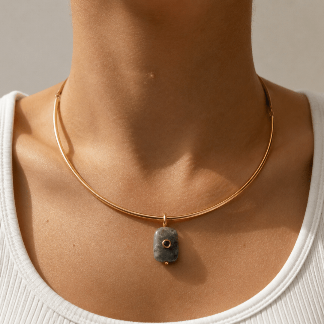 Xiu Jade Gaia Choker - COLLARES - Malandra Jewelry - TC2602