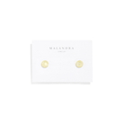 YELLOW GLOW GEM STUDS - ARETES - Malandra Jewelry - ZWA62.A - QX05221Y