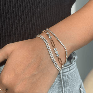 ZIRCON LINKED BRACELET - PULSERAS - Malandra Jewelry - EUWP222 - JDB0112065