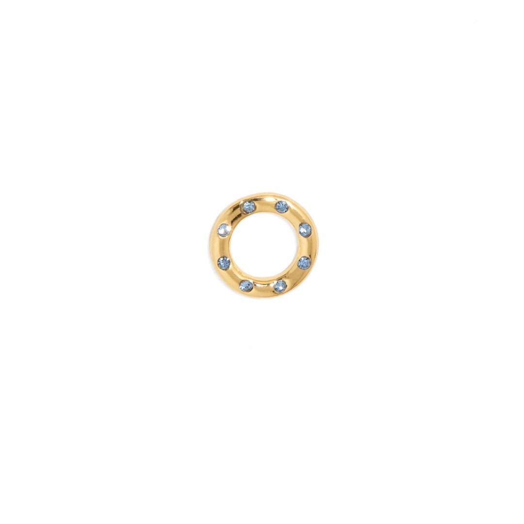 BLUE & GOLD CHARM - DIJES - Malandra Jewelry - ICD291.D.A
