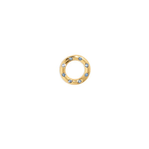 BLUE & GOLD CHARM - DIJES - Malandra Jewelry - ICD291.D.A
