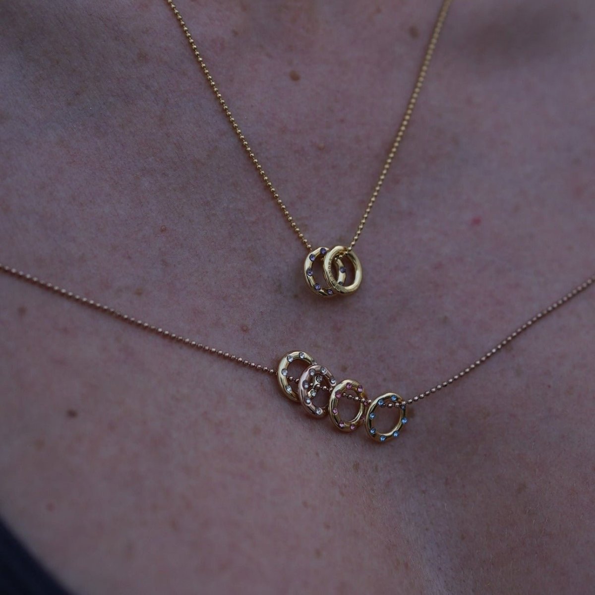 BLUE & GOLD CHARM - DIJES - Malandra Jewelry - ICD291.D.A