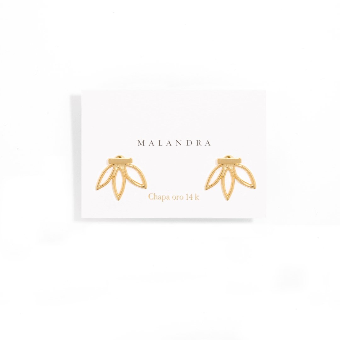 CALI GOLDEN EARRINGS - ARETES - Malandra Jewelry - VCA15