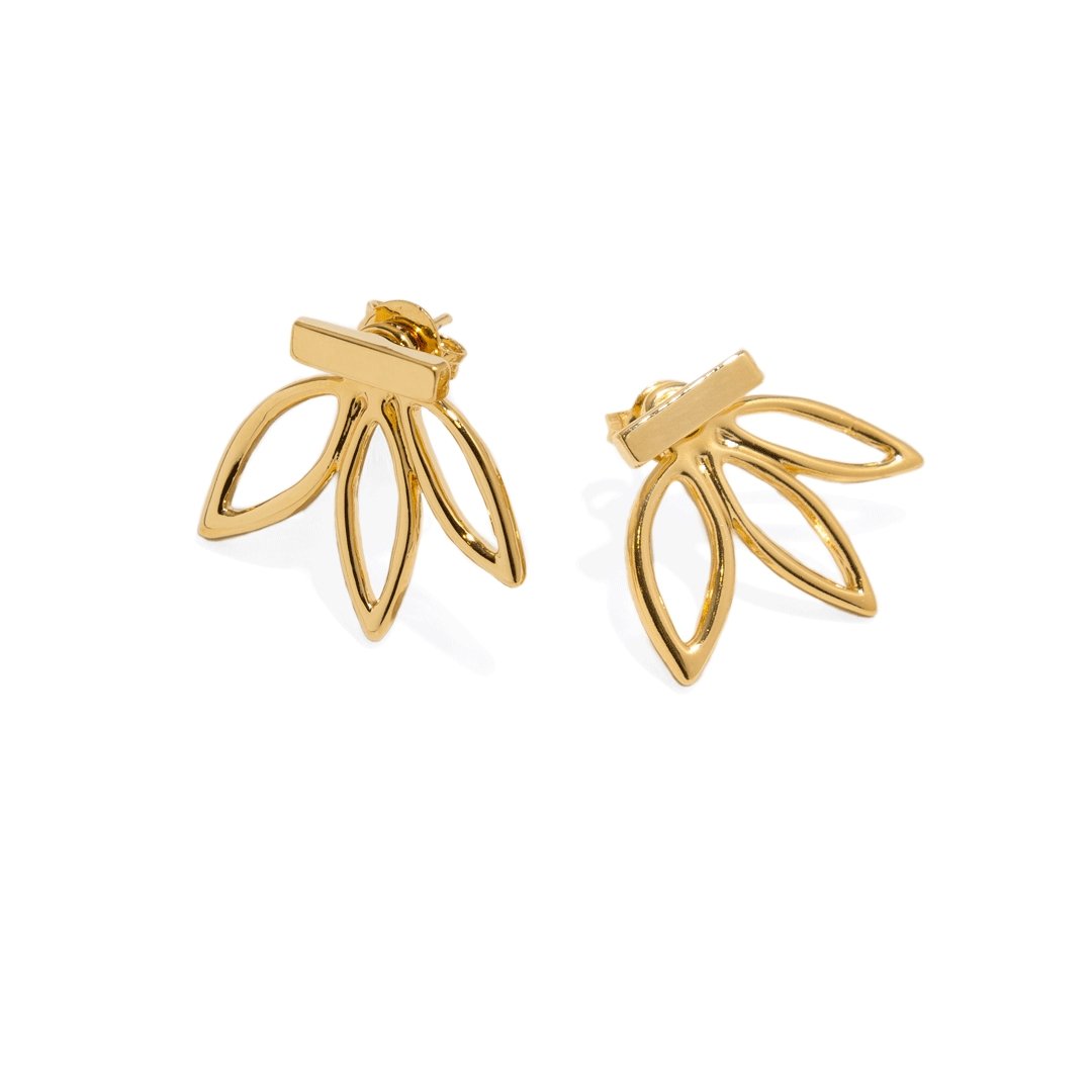 CALI GOLDEN EARRINGS - ARETES - Malandra Jewelry - VCA15